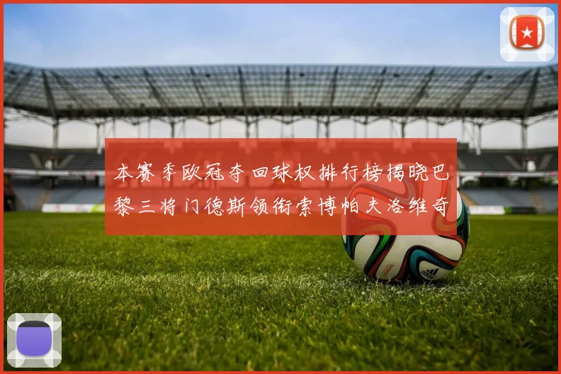 本赛季欧冠夺回球权排行榜揭晓巴黎三将门德斯领衔索博帕夫洛维奇紧随其后